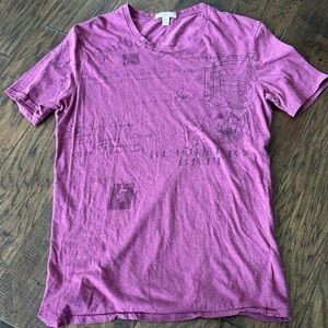 Authentic Burberry Brit Purple Graphic Logo T-Shirt